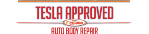tesla auto body repair service logo